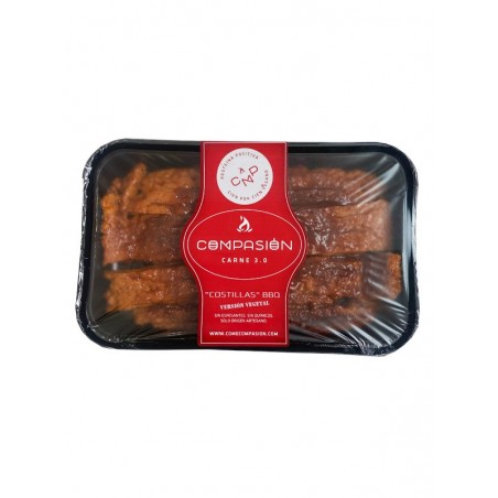 CONGELADO  COSTILLAS LACADAS A LA BARBACOA 350 GRS COMPASIÓN