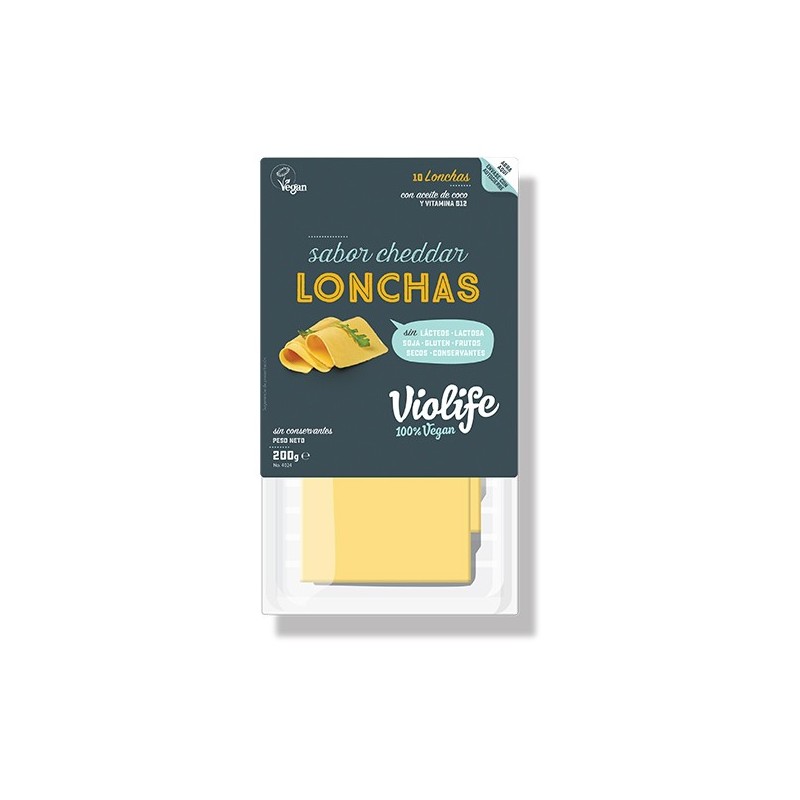 REFRIG QUESO VIOLIFE CHEDDAR LONCHAS 200 GR.