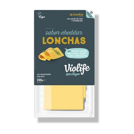 REFRIG QUESO VIOLIFE CHEDDAR LONCHAS 200 GR.
