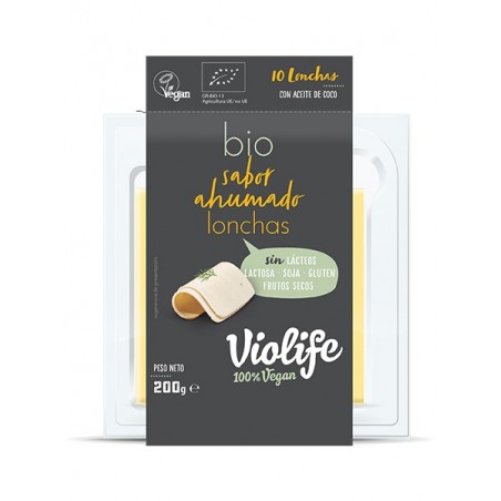 REFRIG QUESO VIOLIFE BIO AHUMADO LONCHAS 200 GR.