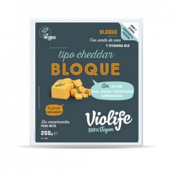 REFRIG QUESO VIOLIFE CHEDDAR BLOQUE 200 GR.