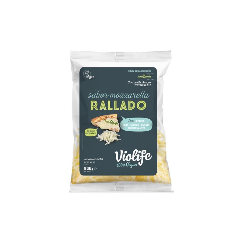 REFRIG QUESO VIOLIFE RALLADO MOZZARELLA 200 GR.
