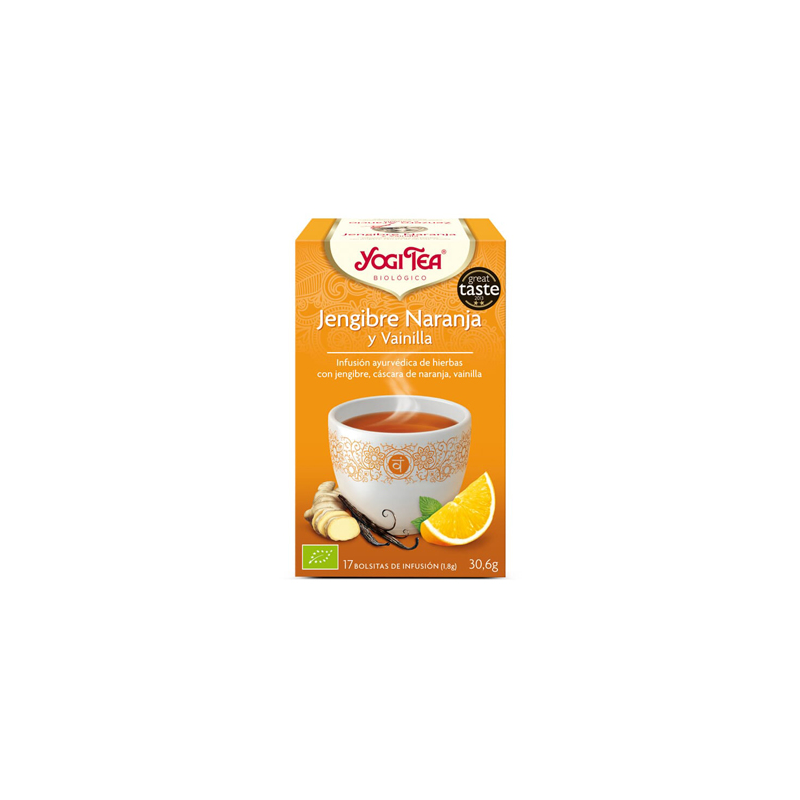YOGI TEA JENGIBRE NARANJA VAINILLA BIO 17 BOLSITAS