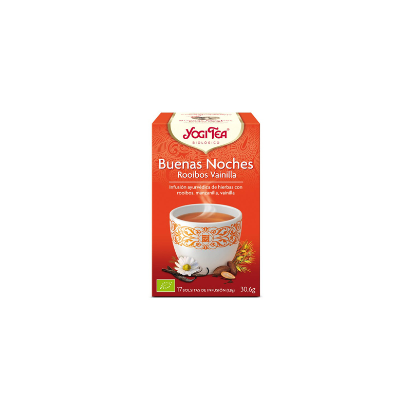 YOGI TEA BUENOS SUEÑOS ROOIBOS VAINILLA BIO 17 BOLSITAS