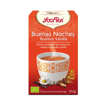 YOGI TEA BUENOS SUEÑOS ROOIBOS VAINILLA BIO 17 BOLSITAS