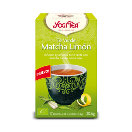 YOGI TEA TE VERDE MATCHA LIMON  BIO 17 BOLSITAS