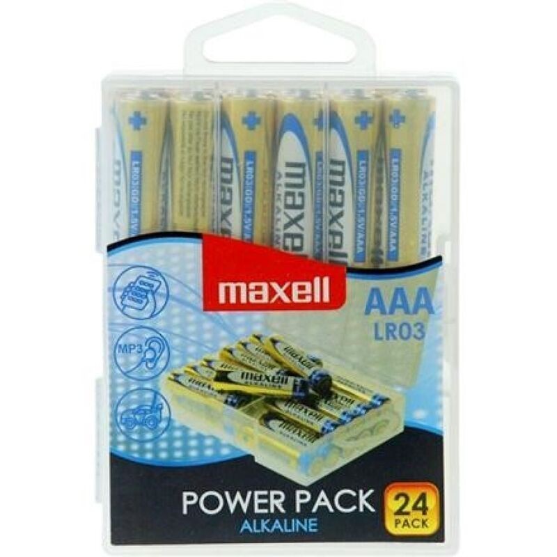 MAXELL - PILA ALCALINA AAA LR03 PACK24 PILAS