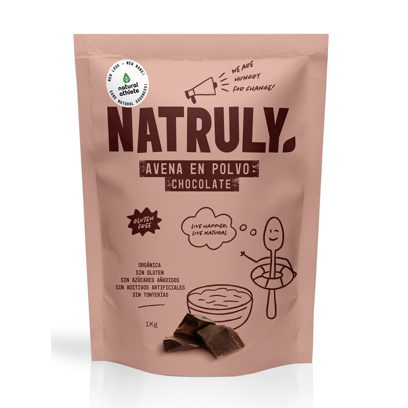 NATURAL AVENA EN POLVO CHOCOLATE  BIO 1 KG