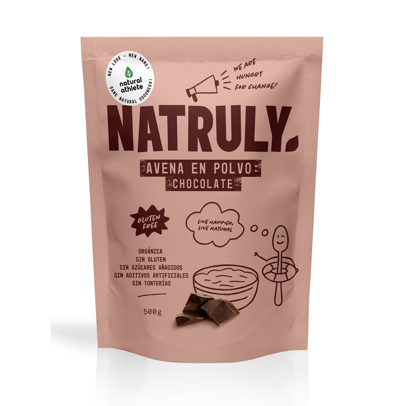 NATURAL AVENA EN POLVO CHOCOLATE  BIO 500 G