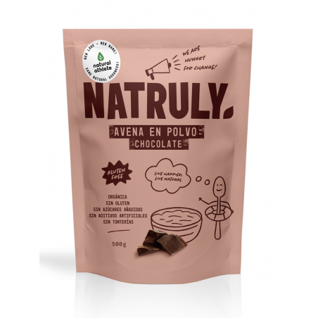 NATURAL AVENA EN POLVO CHOCOLATE  BIO 500 G