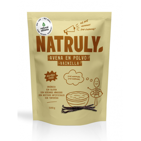 NATURAL AVENA EN POLVO VAINILLA  BIO 500 G