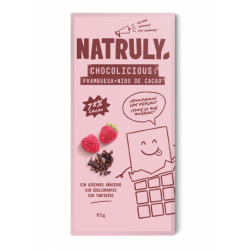 CHOLOLATE CON FRAMBUESA Y NIBS DE CACAO 85 G