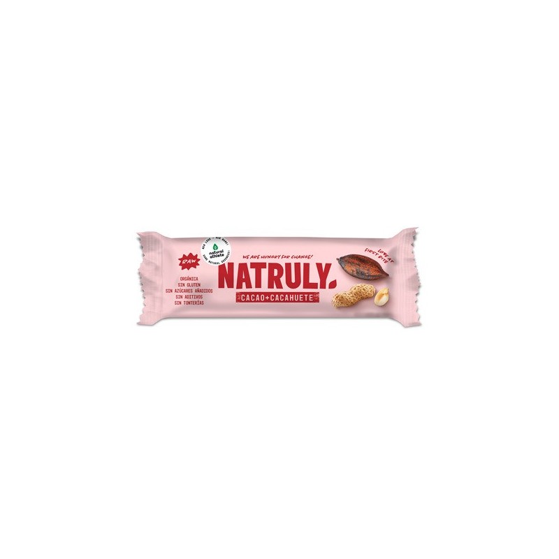 BARRITA RAW BIO CACAO Y CACAHUETE 40 GR