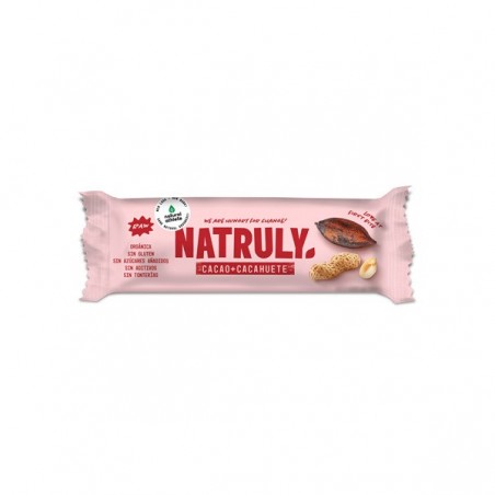 BARRITA RAW BIO CACAO Y CACAHUETE 40 GR