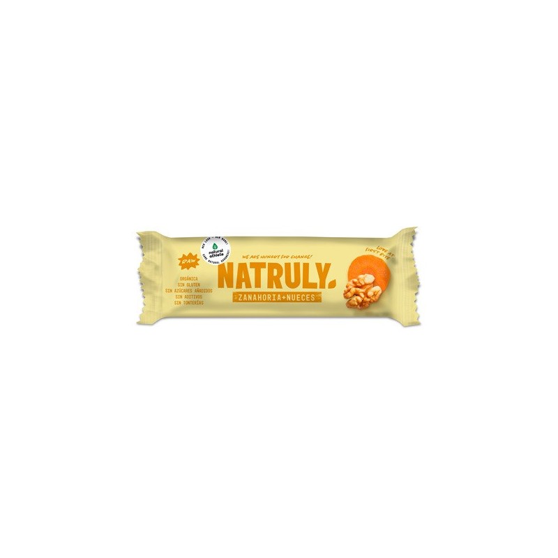BARRITA RAW BIO ZANAHORIA Y NUECES 40 GR