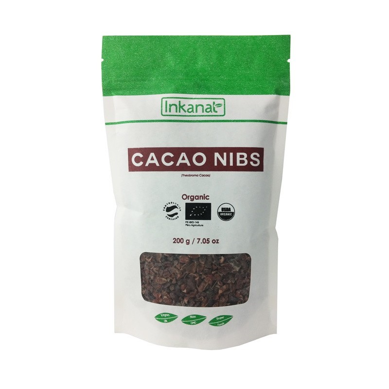 CACAO BIO CRIOLLO EN NIBS NUEVO FORMATO 200GR