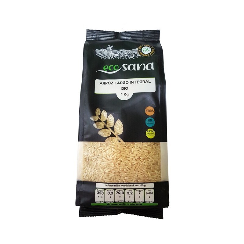 ARROZ LARGO INTEGRAL BIO 1KG ECOSANA