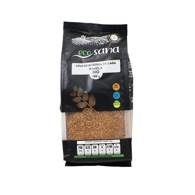 AZUCAR CAÑA INTEGRAL PANELA BIO 750GR ECOSANA
