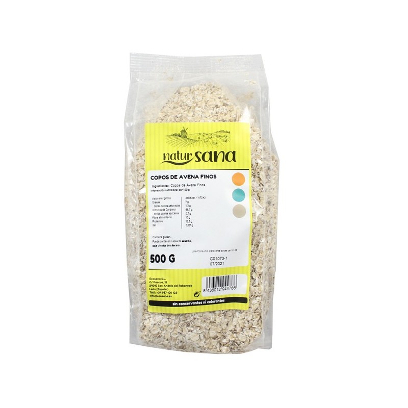 COPOS AVENA FINO 500GR NATURSANA