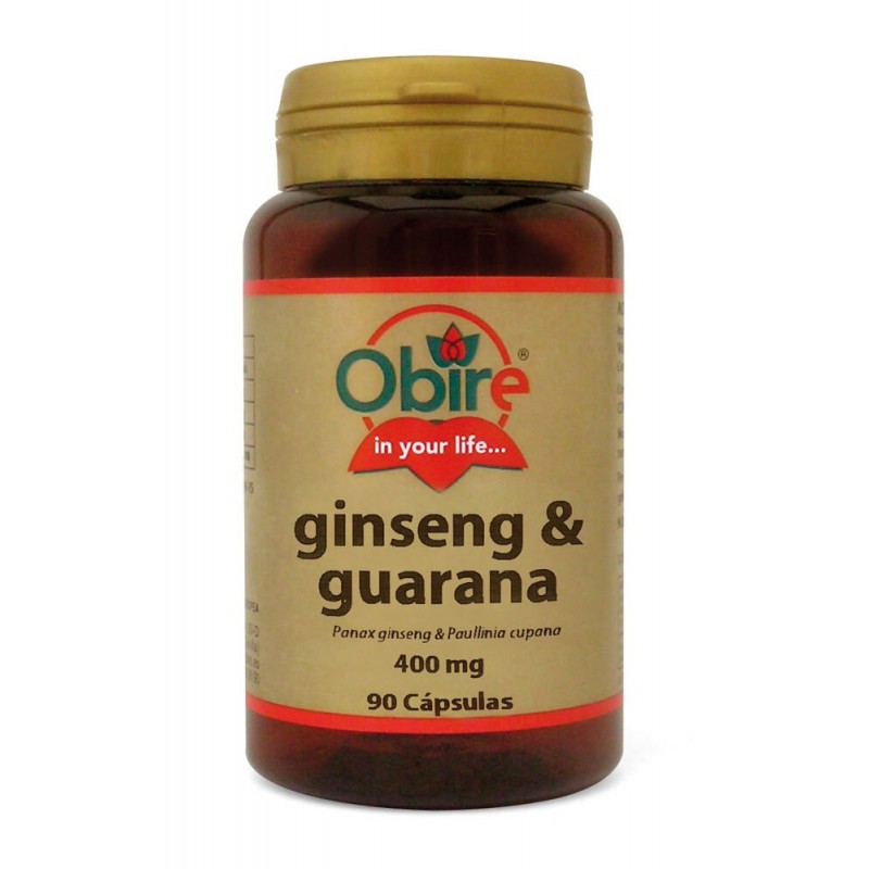 GINSENG Y GUARANA 400MG 90CAPS