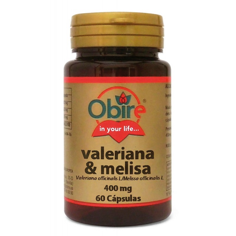 VALERIANA Y MELISA 400MG 60CAPS