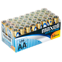 MAXELL - PILA ALCALINA AA LR6 PACK32 PILAS