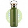 BOTELLA BBO TERMO CON TAPON BAMBU 500ML VERDE