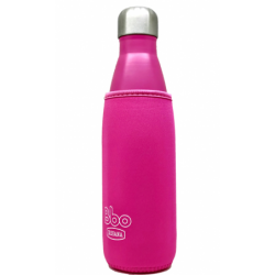 BOTELLA BBO TERMO ACERO INOXIDABLE 500ML FUCSIA CON FUNDA