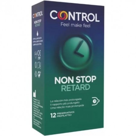 CONTROL PRESERVATIVOS NON STOP RETARD 12UDS
