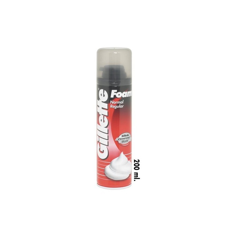 ESPUMA GILLETTE REGULAR, GILLETTE, 200 ML.