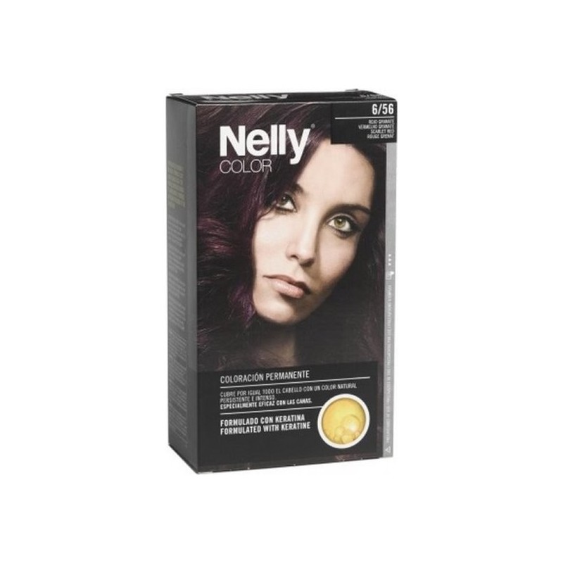 SET TINTE NELLY 6/56 ROJO GRANATE
