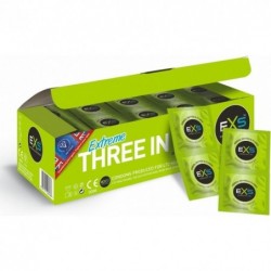 Set 3 Anillos para el Pene Beaded Flexibles Transparente