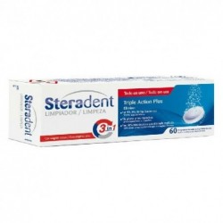 STERADENT TRIPLE ACCIÓN ANTICORROSIÓN PLUS 60UDS