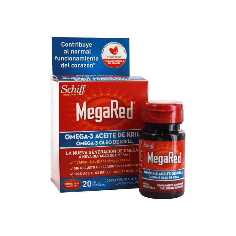 MEGARED OMEGA 3 ACEITE DE KRIL 20 CAPSULAS