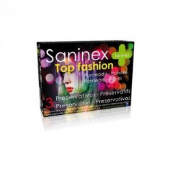 SANINEX PRESERVATIVOS TOP FASHION PUNTEADO 3UDS