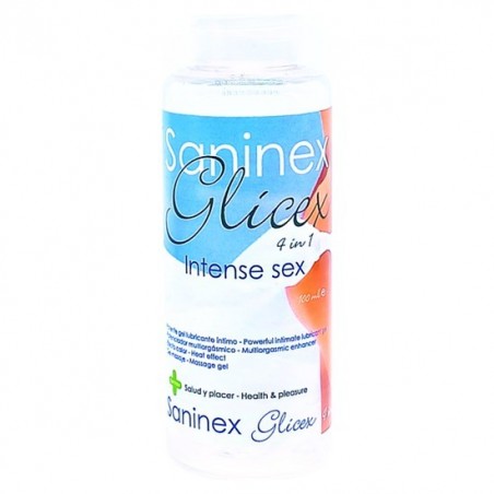 SANINEX EXTRA LUBRICANT GLICEX 4 IN 1 INTENSE SEX 100ML