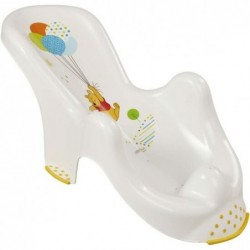 HAMACA DE BAÑO ANTIDESLIZANTE WINNIE, DE 0 A 6 MESES, BLANCO