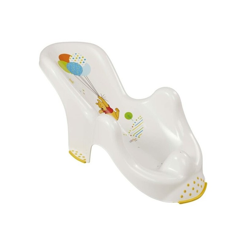 HAMACA DE BAÑO ANTIDESLIZANTE WINNIE, DE 0 A 6 MESES, BLANCO