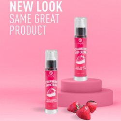 SECRETPLAY - LUBRICANTE 2-1 EFECTO CALOR FRESAandNATA 50 ML
