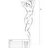 PASSION - WOMAN BS013 BODYSTOCKING ROJO TALLA ÚNICA