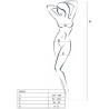 PASSION - WOMAN BS032 BODYSTOCKING NEGRO TALLA ÚNICA