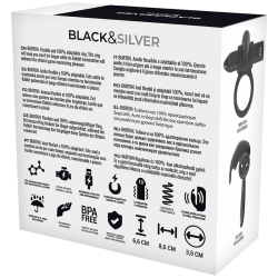 BLACKandSILVER - BURTON ANILLO 10 MODOS VIBRACIÓN NEGRO
