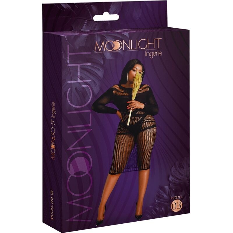MOONLIGHT - MODELO 3 VESTIDO NEGRO TALLA ÚNICA - PLUS SIZE