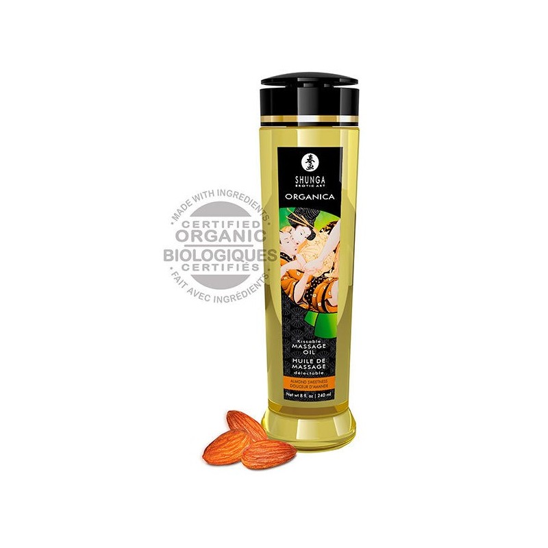 SHUNGA - ACEITE DE MASAJE ORGÁNICO ALMENDRA 240 ML