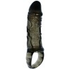 BAILE - FUNDA EXTENSORA PENE CON STRAP PARA TESTÍCULOS NEGRO 13.5 CM