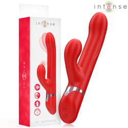 INTENSE - LELE VIBRADOR MULTIFUNCIÓN ROTATORIO and OSCILACIÓN and ESTIMULACIÓN ROJO