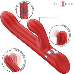 INTENSE - LELE VIBRADOR MULTIFUNCIÓN ROTATORIO and OSCILACIÓN and ESTIMULACIÓN ROJO