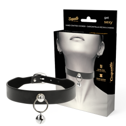 COQUETTE CHIC DESIRE - COLLAR CUERO VEGANO ACCESORIO WOMAN CASCABEL-ARO
