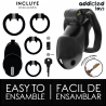ADDICTED TOYS LOCKED - MINDNIGHT CELL JAULA PARA PENE 4.2 CM TALLA M
