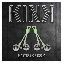KINK - PINZAS PARA PEZONES LUMINOSAS FORMA CALABERA CON CASCABEL SONORO AJUSTABLE VERDE - PLATEADO